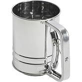 Oster Helmsdale 2 Cup Stainless Steel Flour Sifter for Baking for Crank Sifter