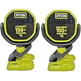 Ryobi 18V ONE+ Verse Clamp Speaker Set - Bulk Packaged
