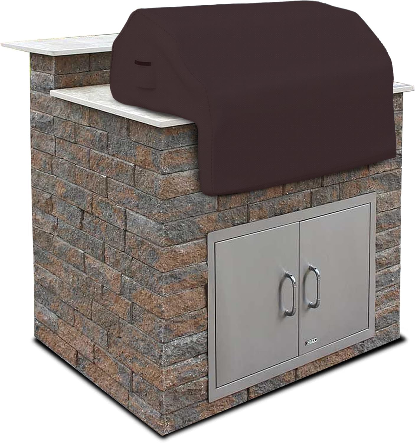 Covers & all Built-in Outdoor Grill Cover, Durable 12 Oz Waterproof Cover Max Material with Air Pocket & Elastic for Snug Fit (48" W x 27" D x 26" H Inches, Coffee) Image Covers & all Built-in Outdoor Grill Cover, Durable 12 Oz Waterproof Cover Max Material with Air Pocket & Elastic for Snug Fit (48" W x 27" D x 26" H Inches, Coffee) Image