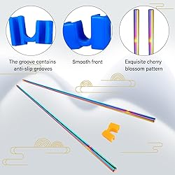 5 Pairs Reusable Chopstick Helpers Non Slippery