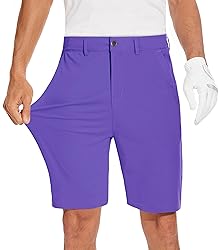 JWM Mens 9" Stretch Golf Shorts - Lightweight