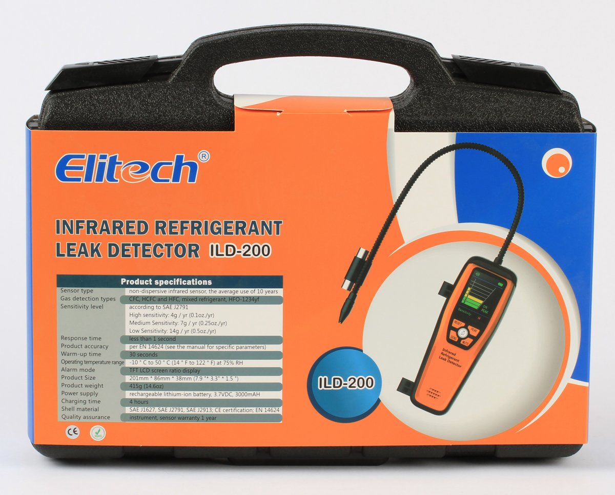 Elitech Innovated 2-IN-1 Refrigerant Leak Detector - IR-200 - Elitech Technology