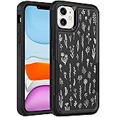LOQUPE Designed for iPhone 11 Case, Heavy-Duty Tough Rugged Lightweight Slim Shockproof Protective Case for iPhone 11 6.1 Inch,Women Girls,Cute White Flower