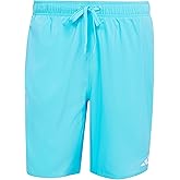 adidas Mens 3-Stripes Swim 8 Inch Shorts Casual Swimwear Casual Lightweight - Grey