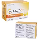 Nivagen Weekly-D Vitamin D3 50,000 IU (Cholecalciferol) | Once-Weekly High Potency Softgels | 12 Softgels | Supports Bone, Muscle &amp; Immune Health | Easy to Swallow | Non-GMO, Gluten Free | Made in USA