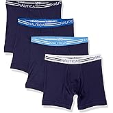 Nautica mens Classic Cotton 4-pack Boxer Briefs