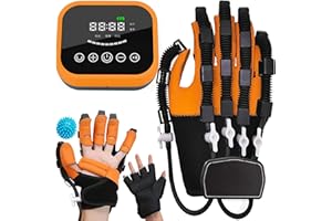XUETAO Rehabilitation Robot Gloves, Hand Dysfunction Patient Training Device Stroke Hemiplegia, Finger Exerciser Hand Strengthener Finger Orthosis for Relief Cramps(Color:Right Hand,Size:Small)