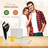 FOOGO Green 100pcs Brown Unbleached Paper Napkins 33x33 cm 2 Ply FSC view 3
