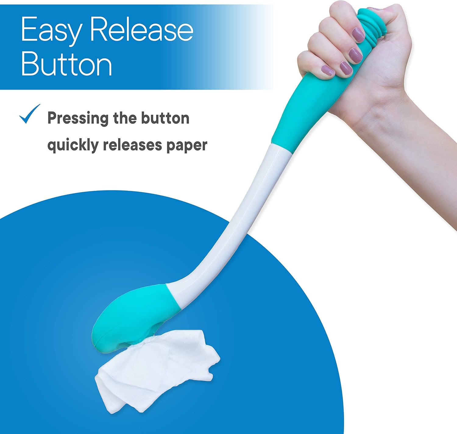 RMS Long Reach Comfort Wipe - Self Assist Toilet Aid, Ideal Daily Living Bathroom Aid for Limited Mobility: Health & Personal Care