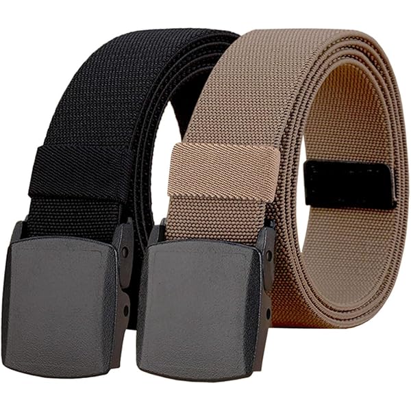 WYuZe Mens Nylon Web Belt No Metal Nickel-Free Lightweight