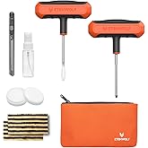 ETENWOLF Flat Tire Repair Kit with Plugs 16 Pcs, Heavy Duty Tire Plug Kit for Car, Motorcycle, ATV, Jeep, Truck, Tractor (Viv