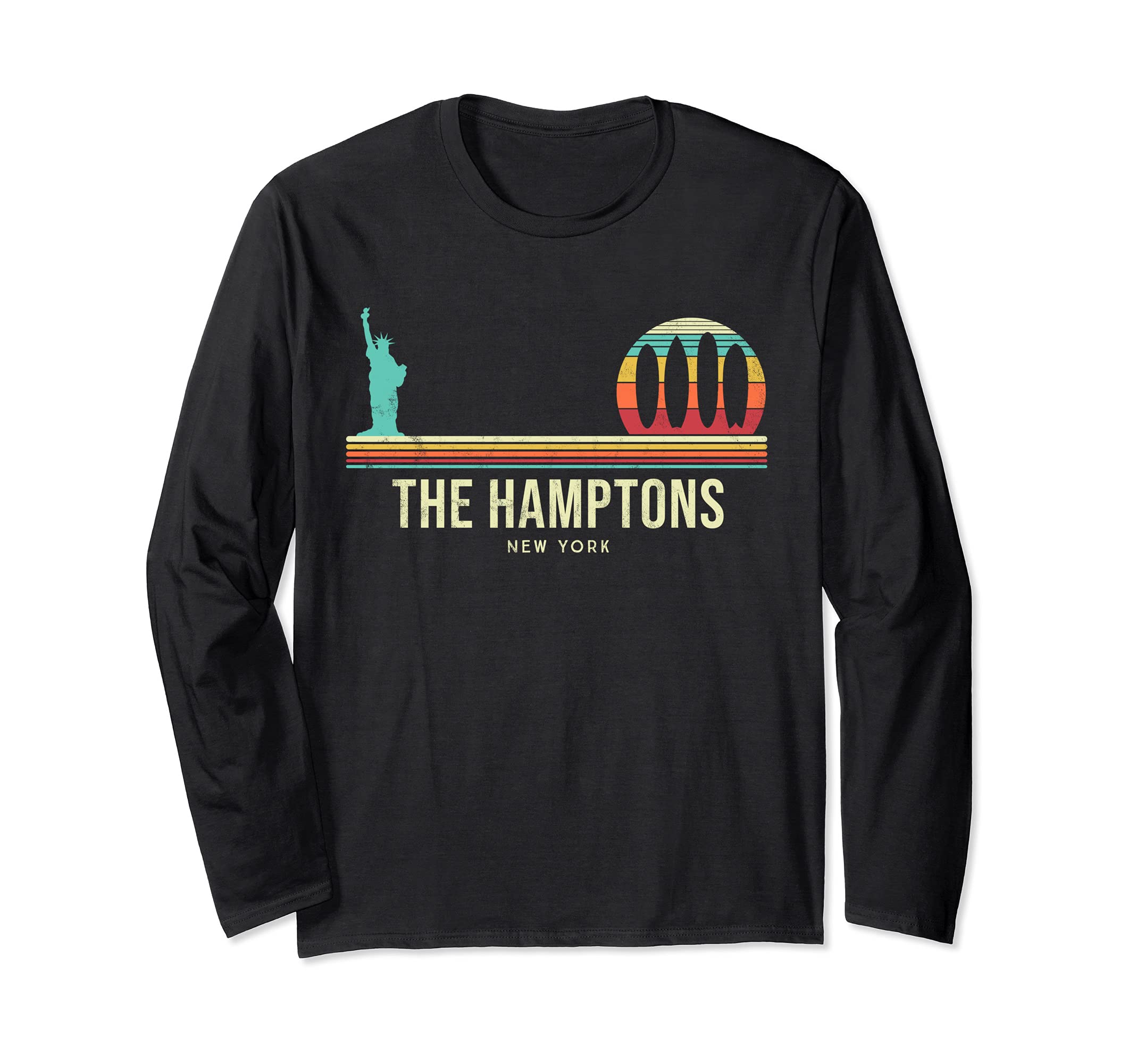 Hamptons Surf - New York Vintage Long Sleeve T-Shirt
