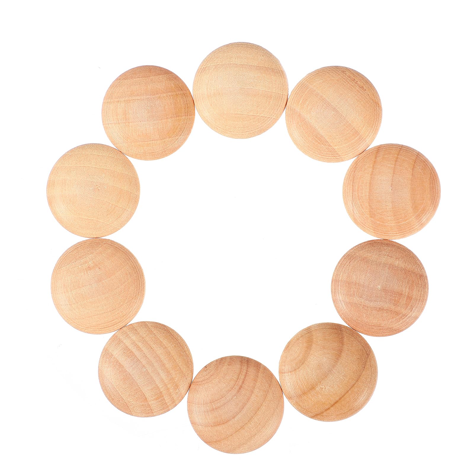 Balacoo 50Pcs Screw Hole Plugs Wooden Button Plugs Mushroom Wood Caps Wood Screw Covers Buttons for Furniture,2.5x2cm