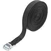 PATIKIL Lashing Straps 1" x 39 Ft, Tie Down Strap Cam Buckle Adjustable Ratchet Straps 551 lbs for Cargo Trucks Motorcycle Luggage, Black