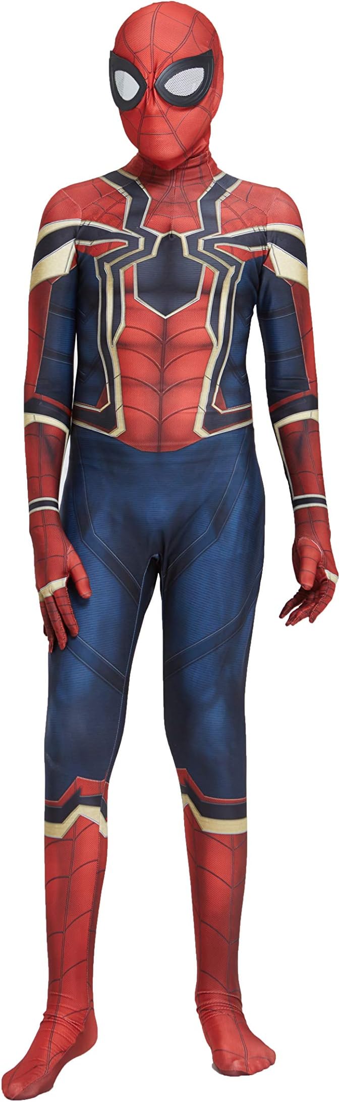 Iron Spider Man Costumes Adult/Kids Lycra Spandex Superhero Halloween Cosplay Suit