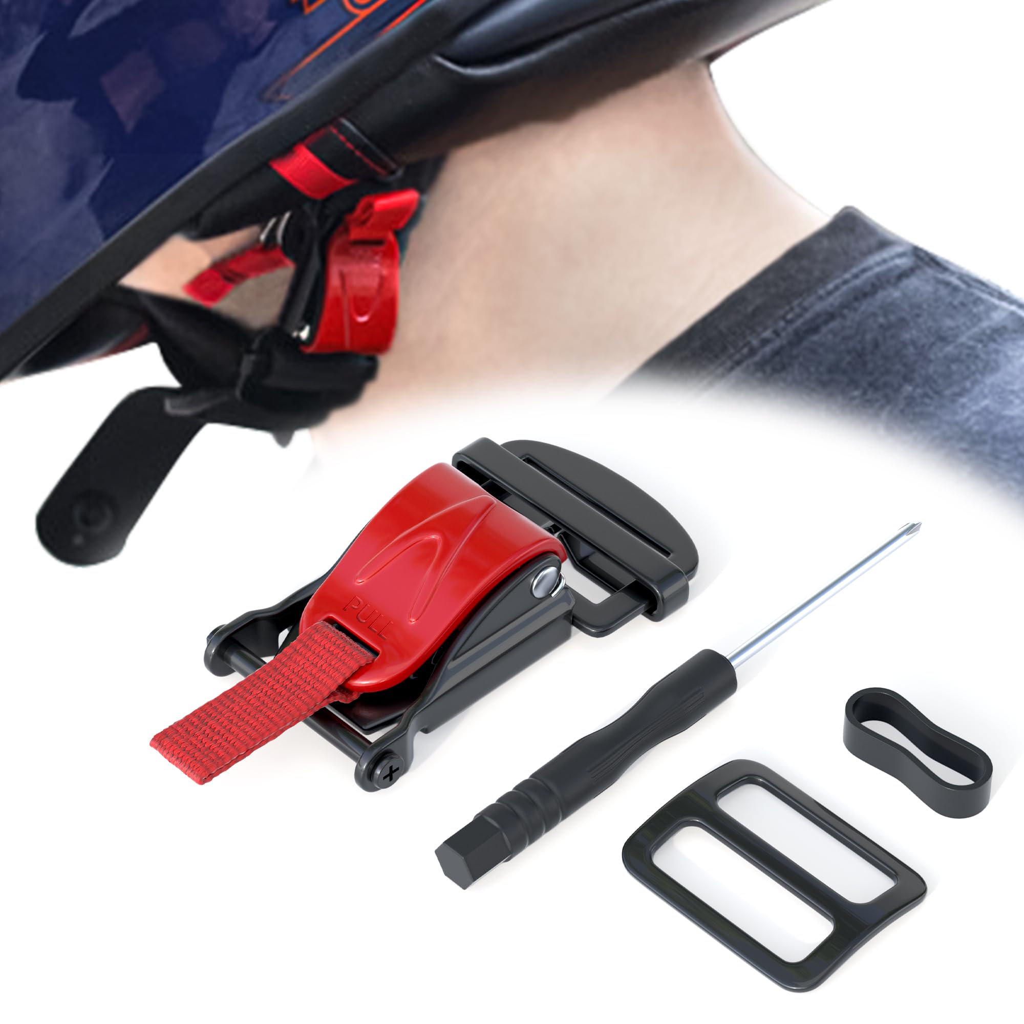 Photo 1 of JAGASOL Helmet Quick Release Buckle Kit for Motorcycle Helmet, Metal Motorcycle Helmet Accessories, Helmet Chin Strap Replace D-RING Helmets Up to 1", Suitable for Full Helmet, Half Helmet, 3/4 Helmet