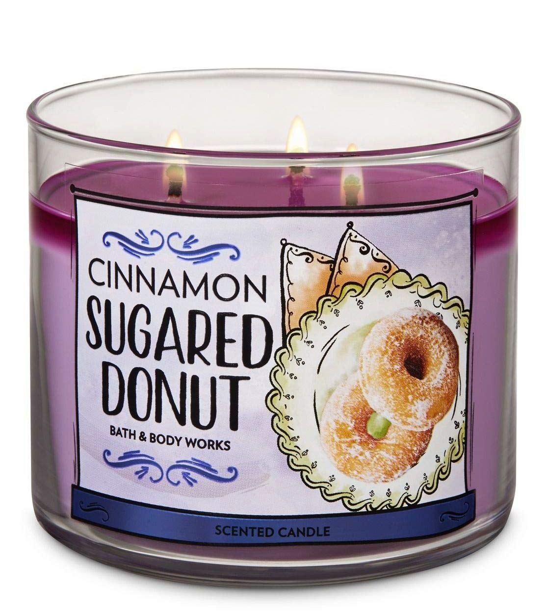Bath & Body Works Cinnamon Sugared Doughnut 3 Wick