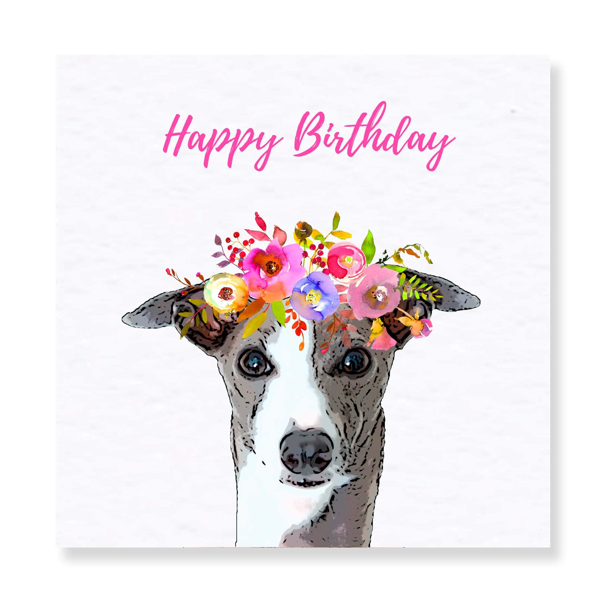 Greyhound Birthday Card