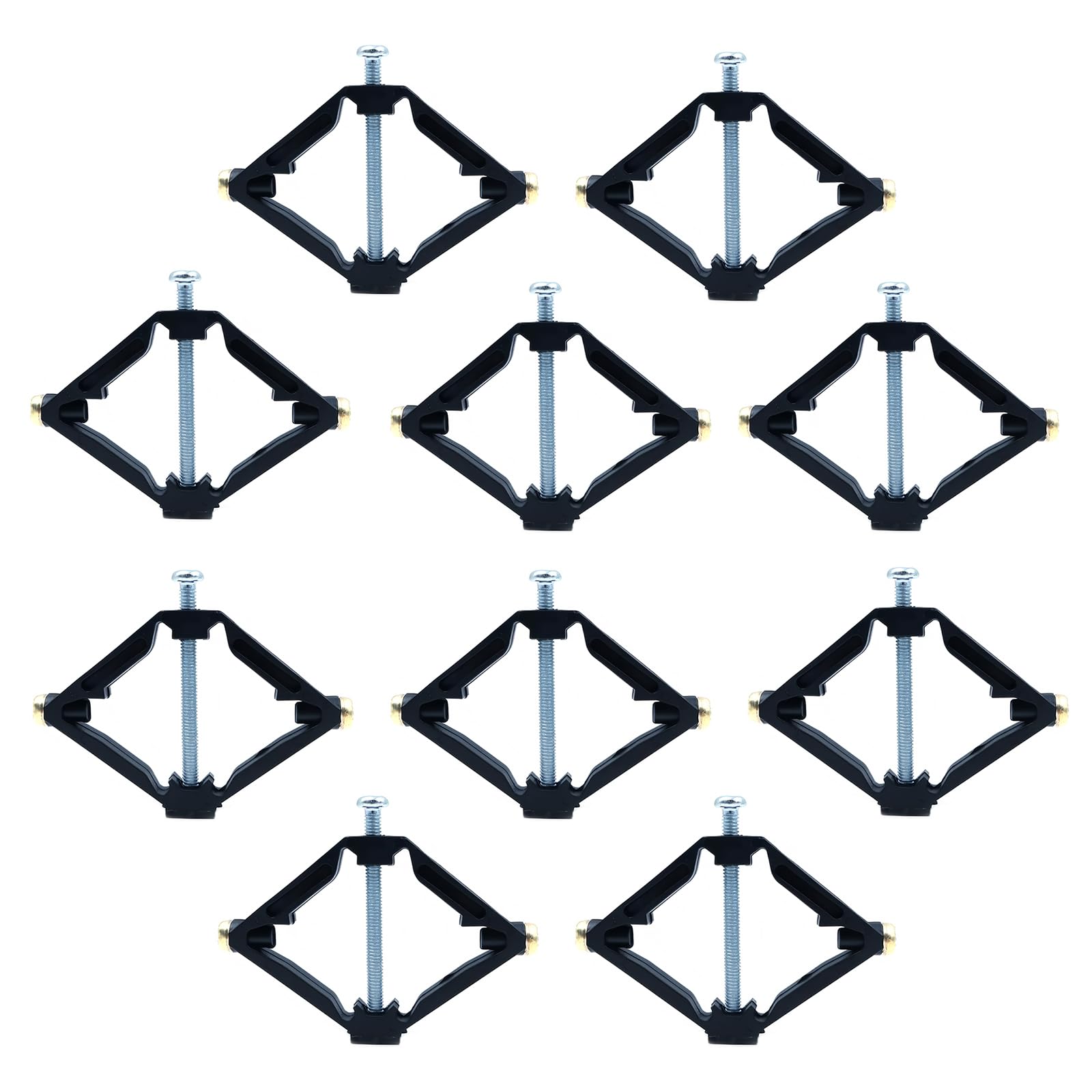 JXPXJMY 10 PCS 86 Type Wall Mounted Switch Box Repair Tool, Electrician Wall Cable Box Fixing Screw Mounting Accessories, Switch Box Repair Support Rod (Plastic, Black)