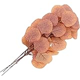 Yardwe 4pcs Branches Leaves Fall Decoration Simulation Wedding Leaf Decor Faux Eucalyptus Office Artificial Vase for Dollar A