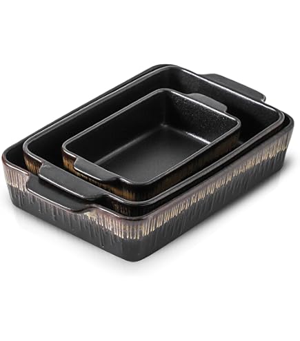 Amazon.com: HVH Baking Dish Set, 9x13 Baking Dish, Ceramic Lasagne