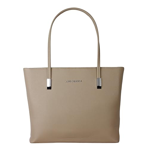 lino perros beige handbag