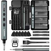 STREBITO Mini Electric Screwdriver, 67 in 1 Electric Screwdriver Kit | 50 S2 Preicison Bits, 5 Torque Settings, Organized Storage, Mini Power Screwdriver Rechargeable Tool Kit for PC Electronics