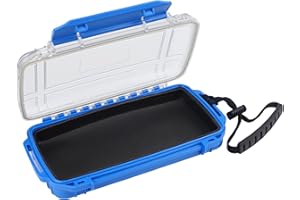 Hlotmeky Dry Box for Kayaking, Boat - Waterproof Phone Case, Small Watertight Storage Box, Diving Dry Case (Blue)
