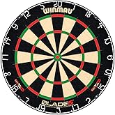 WINMAU Professional Bristle Dartboard - PDC Tournament Board with Official Tournament Specifications - Available in Blade 6 Single, Dual, Triple Core &amp; Blade X Generations