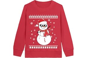 Little Hand Kids Christmas Ugly Sweatshirts Toddler Boys Xmas Dinosaur Pullover Shirts Santa Snowman Shirts Tops 3-10 Years