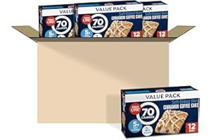 Fiber One 70 Calorie Soft-Baked Bars, Cinnamon Coffee Cake, Value Pack, 12 Bars, 10.6 oz (Pack of 4)