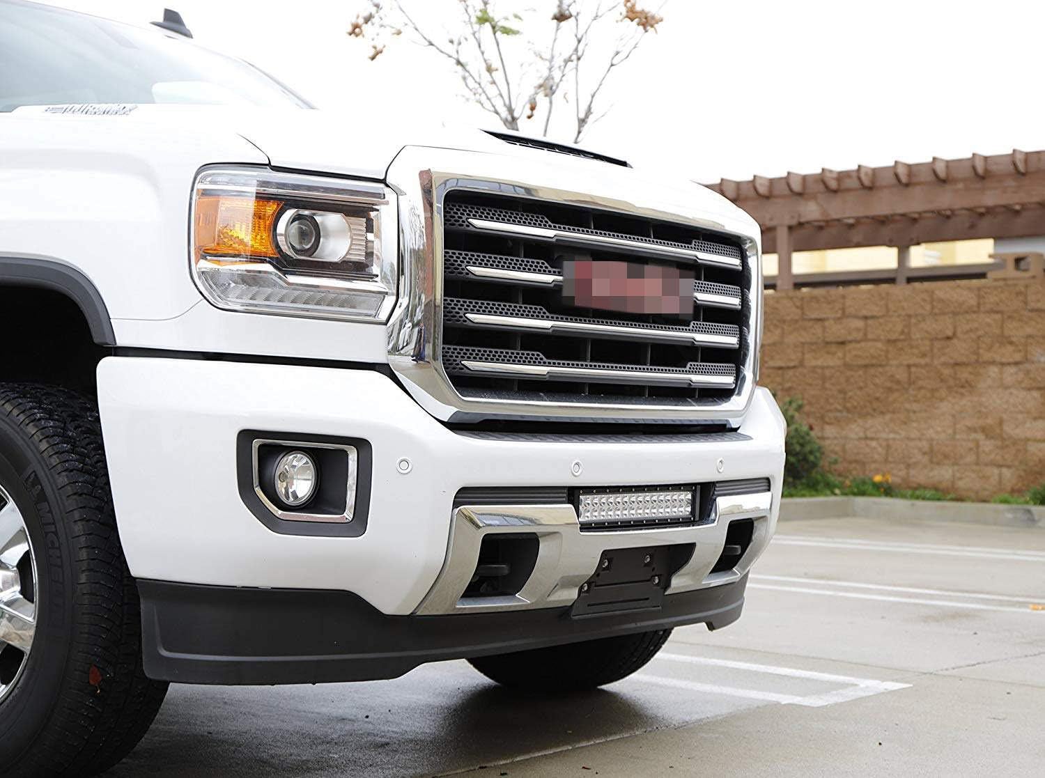 IJDMTOY Lower Grille Mount LED Light Bar Kit For 2015 up GMC Sierra