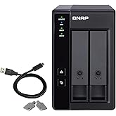 QNAP TR-002-A-US 2 Bay USB Type-C Direct Attached Storage (DAS) with Hardware RAID (Diskless)