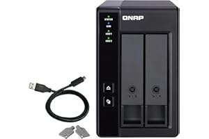 QNAP TR-002-A-US 2 Bay USB Type-C Direct Attached Storage (DAS) with Hardware RAID (Diskless)
