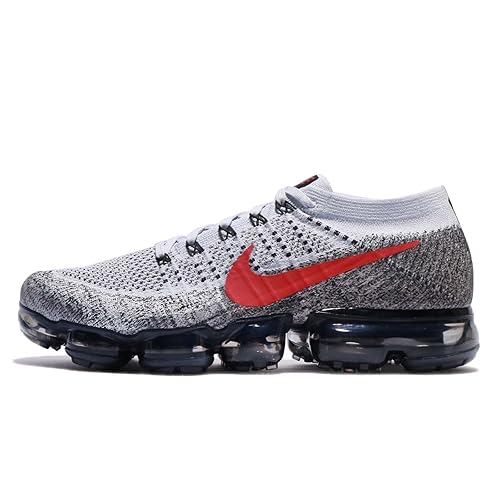 vapormax platinum red black