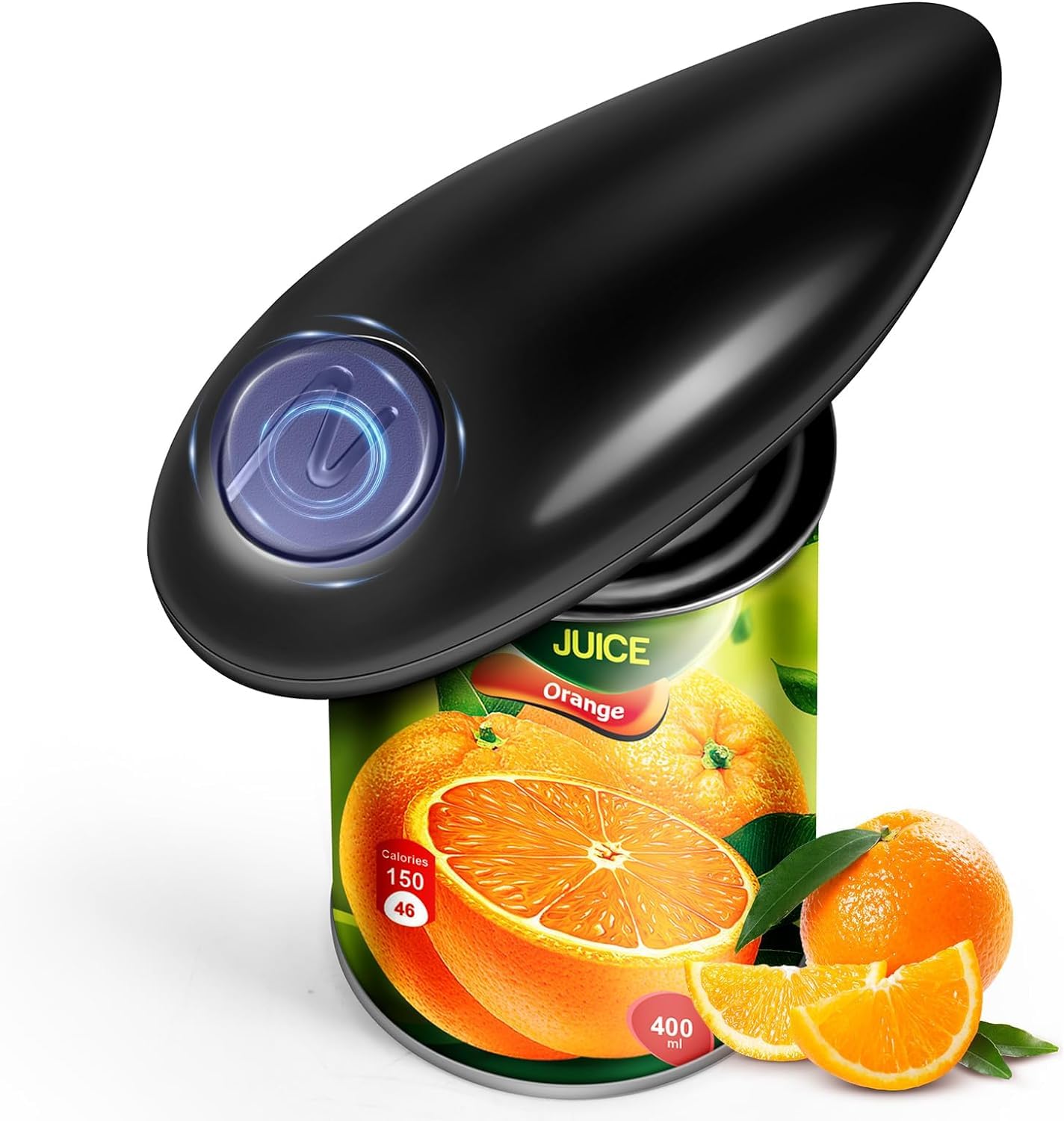 CALFEE Electric Can Opener, Hands-Free Can Opener, Smooth Edge for Easy Opening of Any Size Can, Food Safe, One-Touch Automatic Battery Operated Electric Can Opener for Kitchen, Seniors, Arthritis,