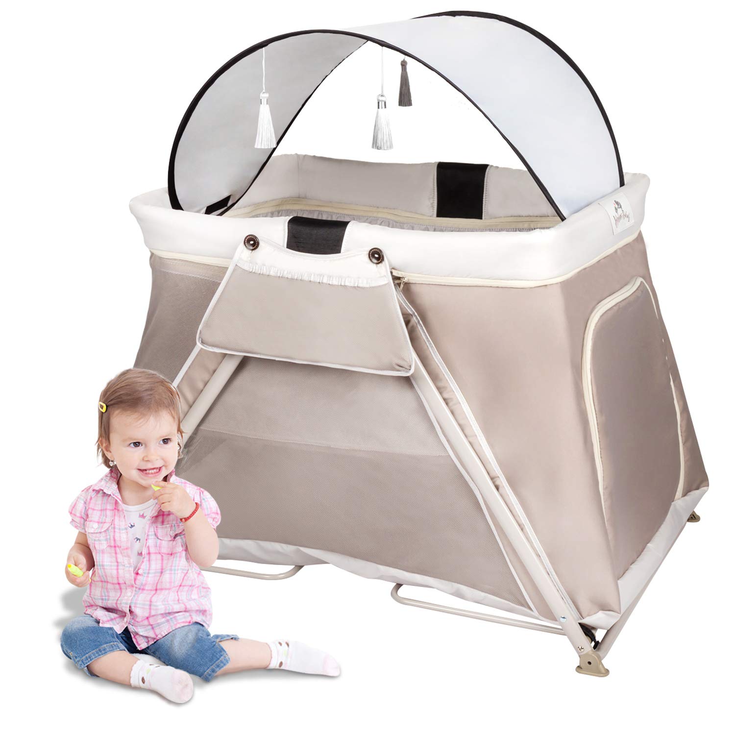 lightweight portable crib