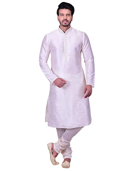 Men's Blended Kurta & Churidar Set (S952095)