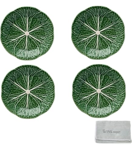 食器 Bordallo Pinheiro Sunflower Salad Plates VTG Set Of 4
