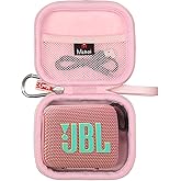 Mchoi Hard Storage Case for JBL Go 4 Ultra Portable Bluetooth Speaker (Pink, Case for JBL GO 4)