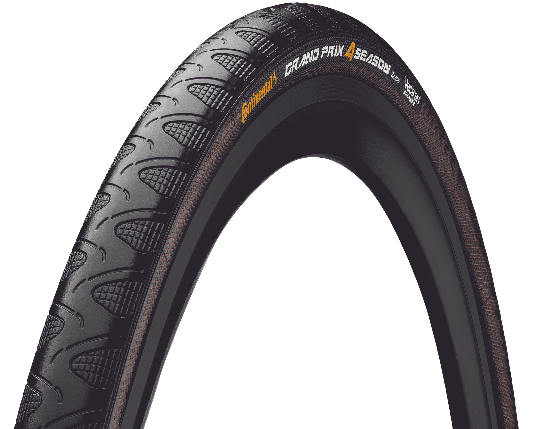 Continental Grand Prix 4-Season Road Bike Tyres with DuraSkin Protection and Vectran Breaker | All-Weather Puncture Proof Bicycle Tyre | Versatile Road and Track Cycle Tyre | 700x25c Tyres