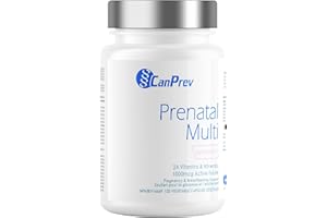 CanPrev Prenatal Multi 120 Caps 30-Day Supply - Prenatal Vitamins with Folic Acid for Pregnancy & Breastfeeding, Women's Pren