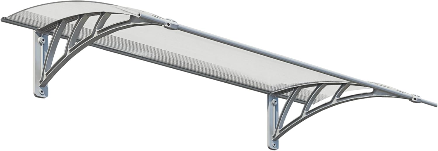 Palram Neo 1350 Window & Door Awning, 4' L x 3' W x 1' H - Gray/Frost