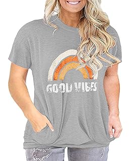 rainbow plus size tops