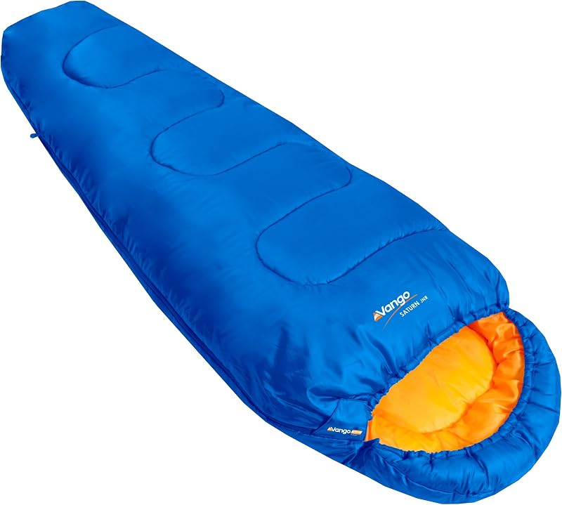 Vango Saturn Kids' Sleeping Bag 170x70cm Mummy Shape 2 Season Atlantic Blue