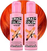 Crazy Color Vibrant Orange Semi-Permanent Hair Dye 200ml Vegan