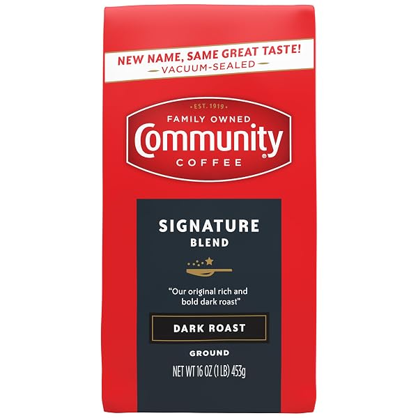 COMMUNITY COFFEE SIGNATURE BLEND DARK ROAST GROUND COFFEE,...