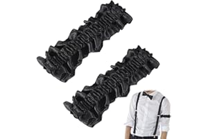 Jadive 2 Pcs Roaring 20s Armband Garter for Men Sleeve Shirt Costume Anti Slip Arm Holder Garter Belt for 1920s Party