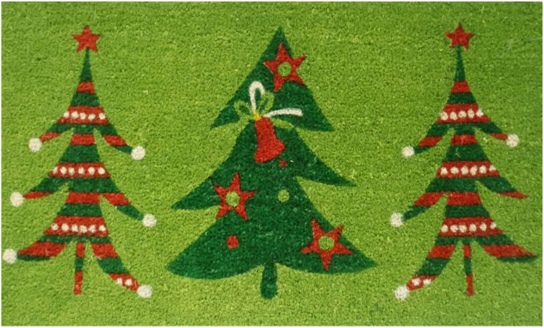 Calloway Mills 120981729 Christmas Trio Doormat, 17" x 29", Multicolor