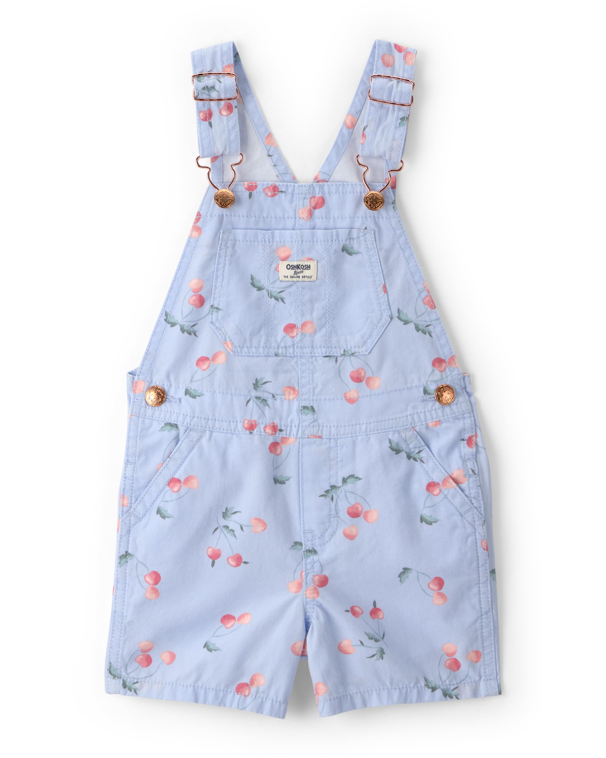 OshKosh B'gosh Girl World's Best Overalls, Blue, 3M Image